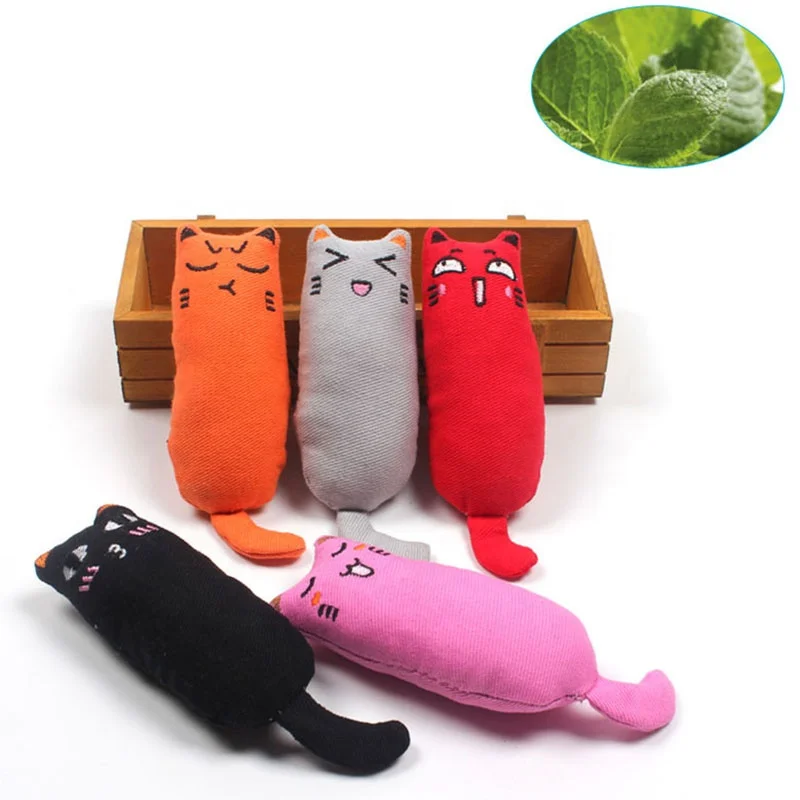 

High Quality Pet Toys, Small Cute Animals Chew Toys Catnip PP Cotton Interactive Cat Toys, As picture shows