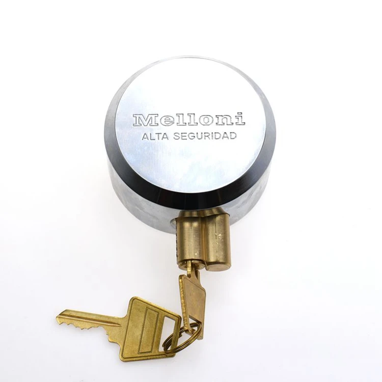 Yh9600 High Quality 73 Mm Round Steel Hockey Puck Lock Hidden Shackle