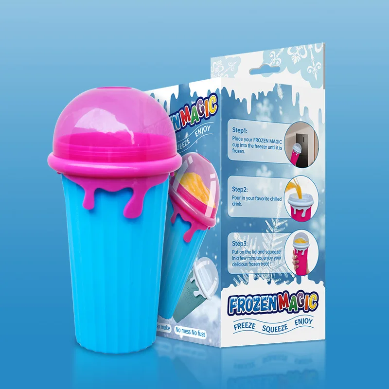 

Travel Slushie Cup Quick Freeze Magic Cup Double Layer Slushy Cup Cooler Smoothie