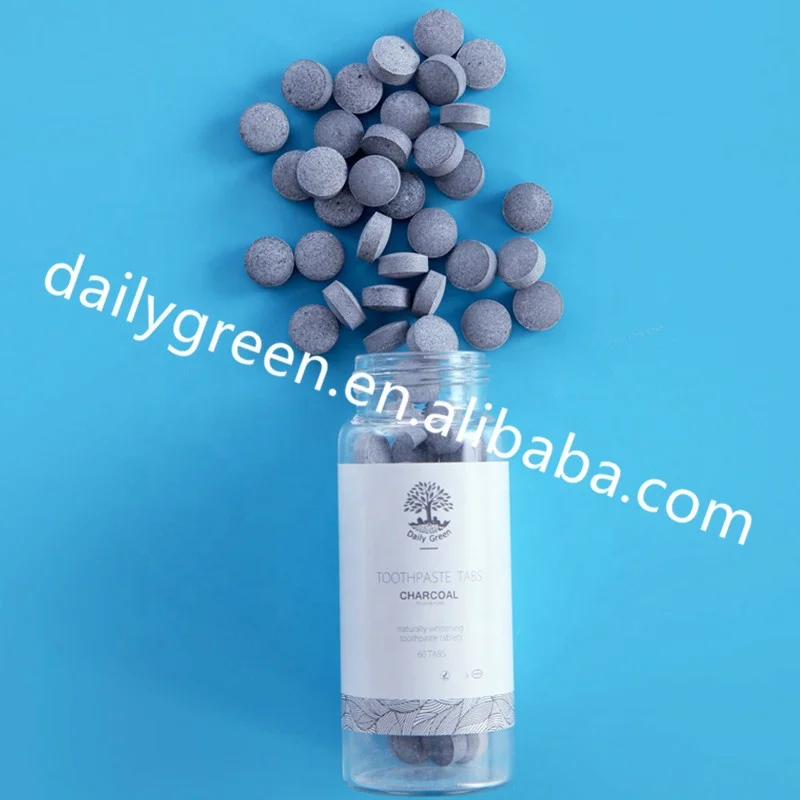 

Eco-Friendly Oral Care Toothpaste Tablets in Plastic Free Glass Jar