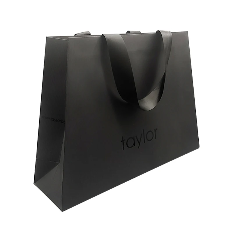 

Low MOQ Competitive Price Luxury Cheap Brown Shopping Paper Bag with Flat Handle