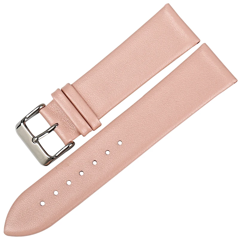

MAIKES Elegant Pink Women Watch Band Genuine Leather Watch strap 12mm-24mm Wide Bands For Brand Watch Band
