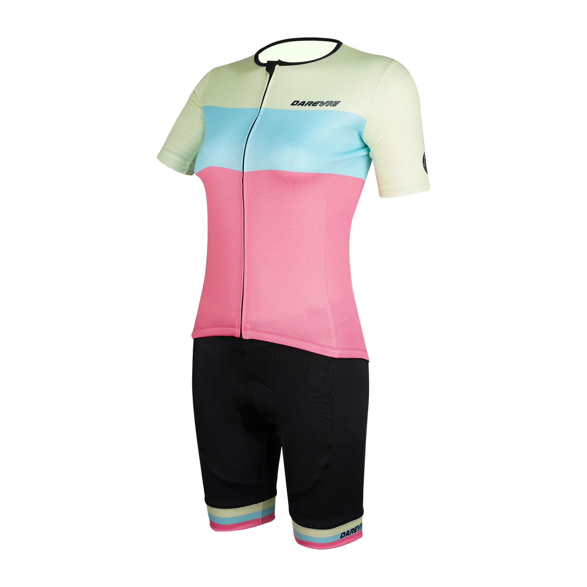 

custom cycling club team pro sublimation printing bike jersey set for women, Gradient or custom
