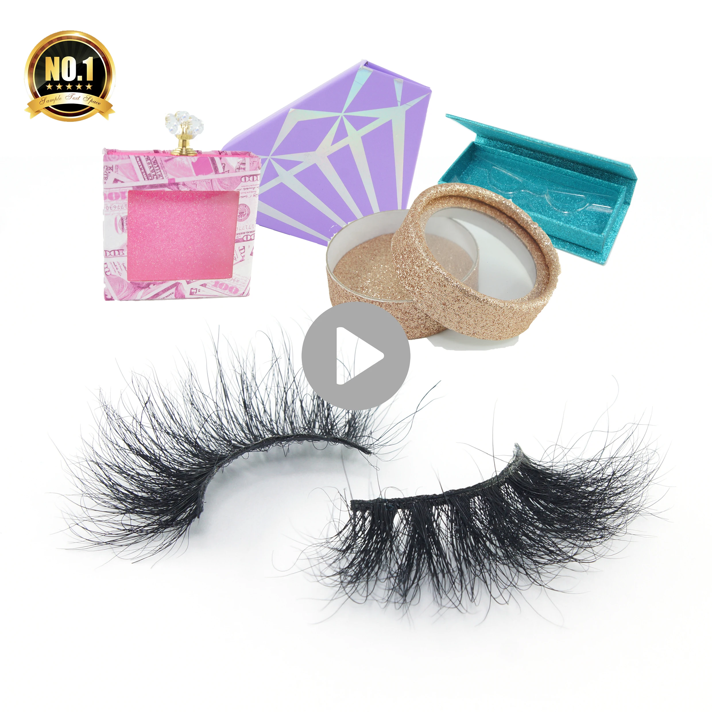 

100% top quality hot selling wholesale handmade eye lashes custom 5d 25mm mink eyelashes shape packaging, Black
