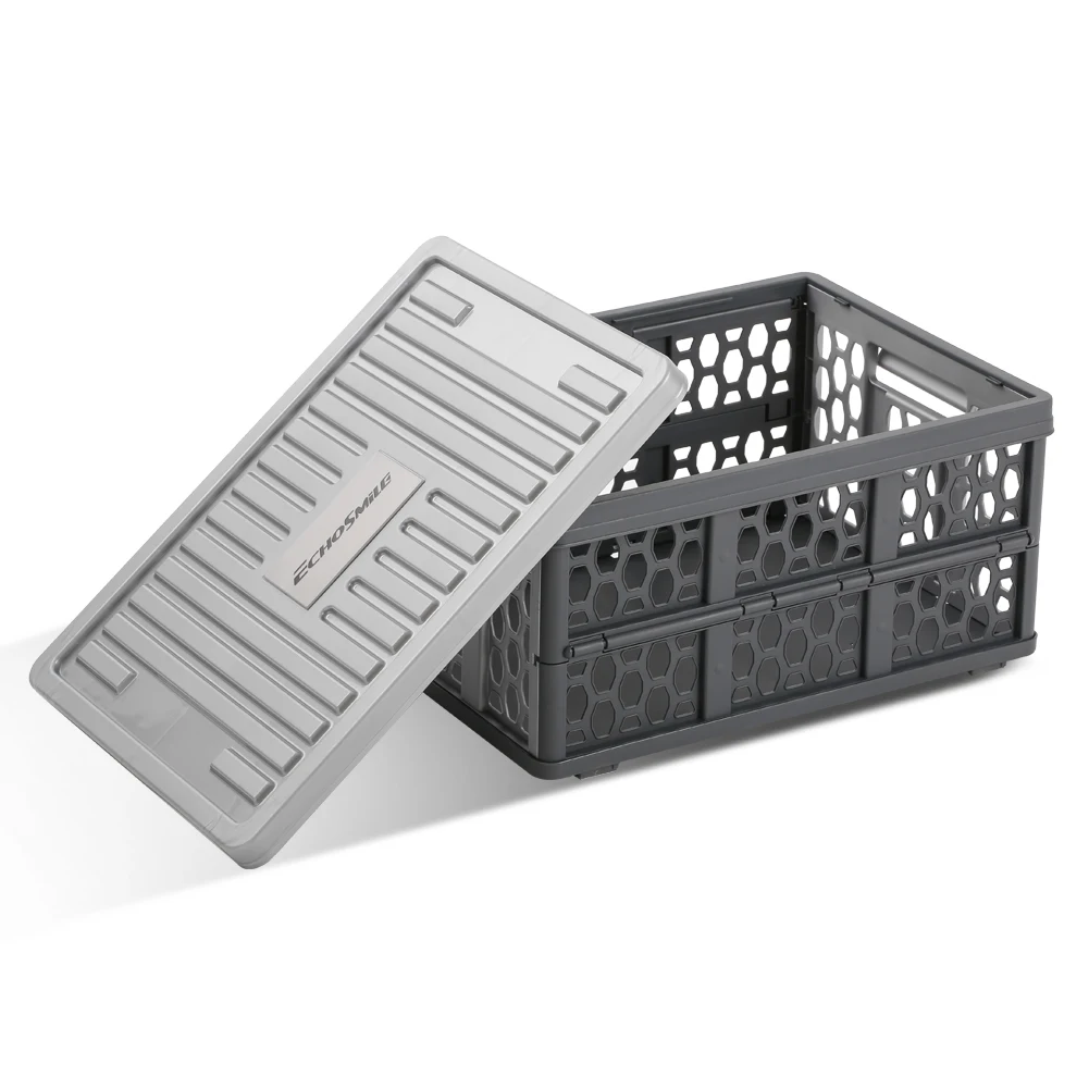 

camping multi-functional storage box with lids, Black