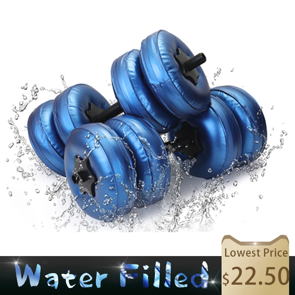 

Water-filled Heavey Weights Adjustable Dumbbell Set Workout Exercise Fitness Equipment for Gym Home Bodybuilding