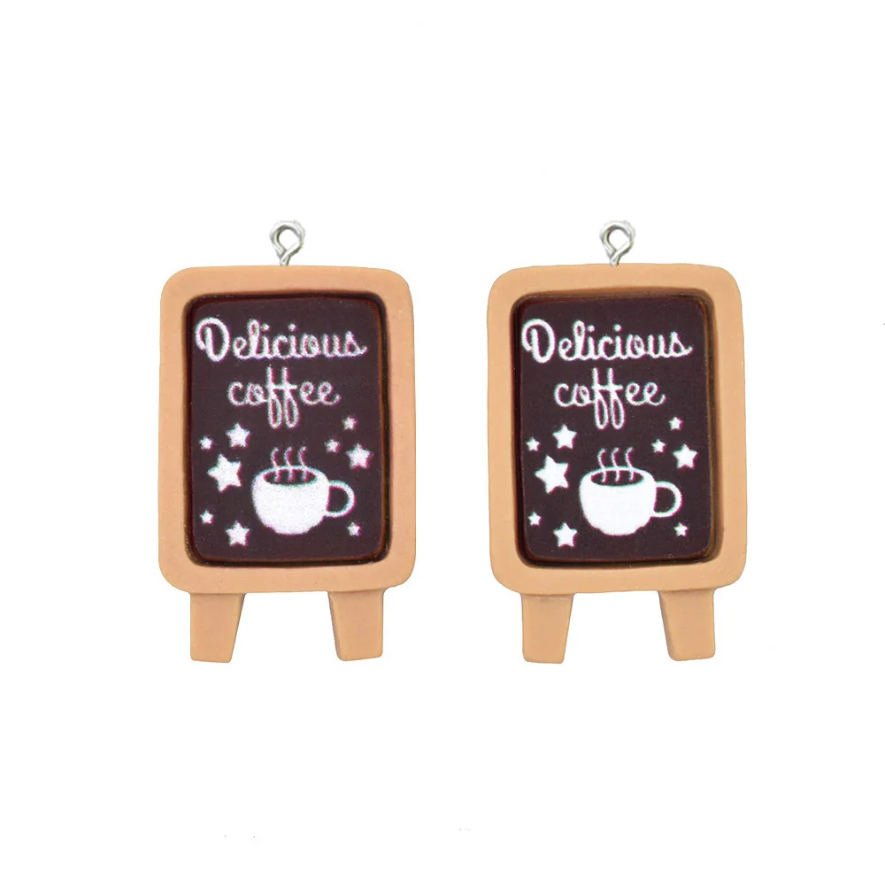 

MIniature Blackboard Resin Charms Pendant For Bracelets Necklace Earring Jewelry Making Kids Toys Dollhouse Accessories