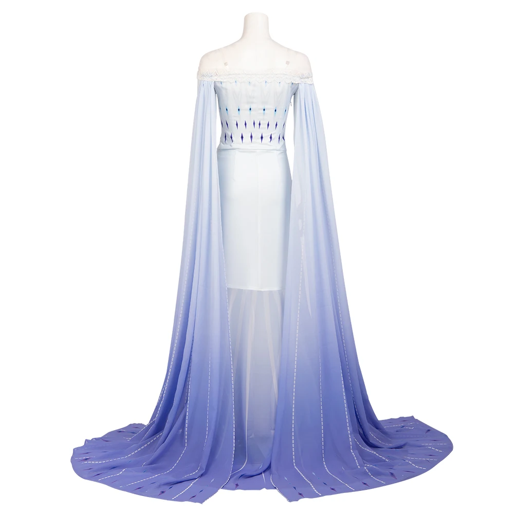 
Frozen 2 Elsa Ice Queen Cosplay Costume Adult women Christmas Halloween Costumes Set MZX-M20190320 