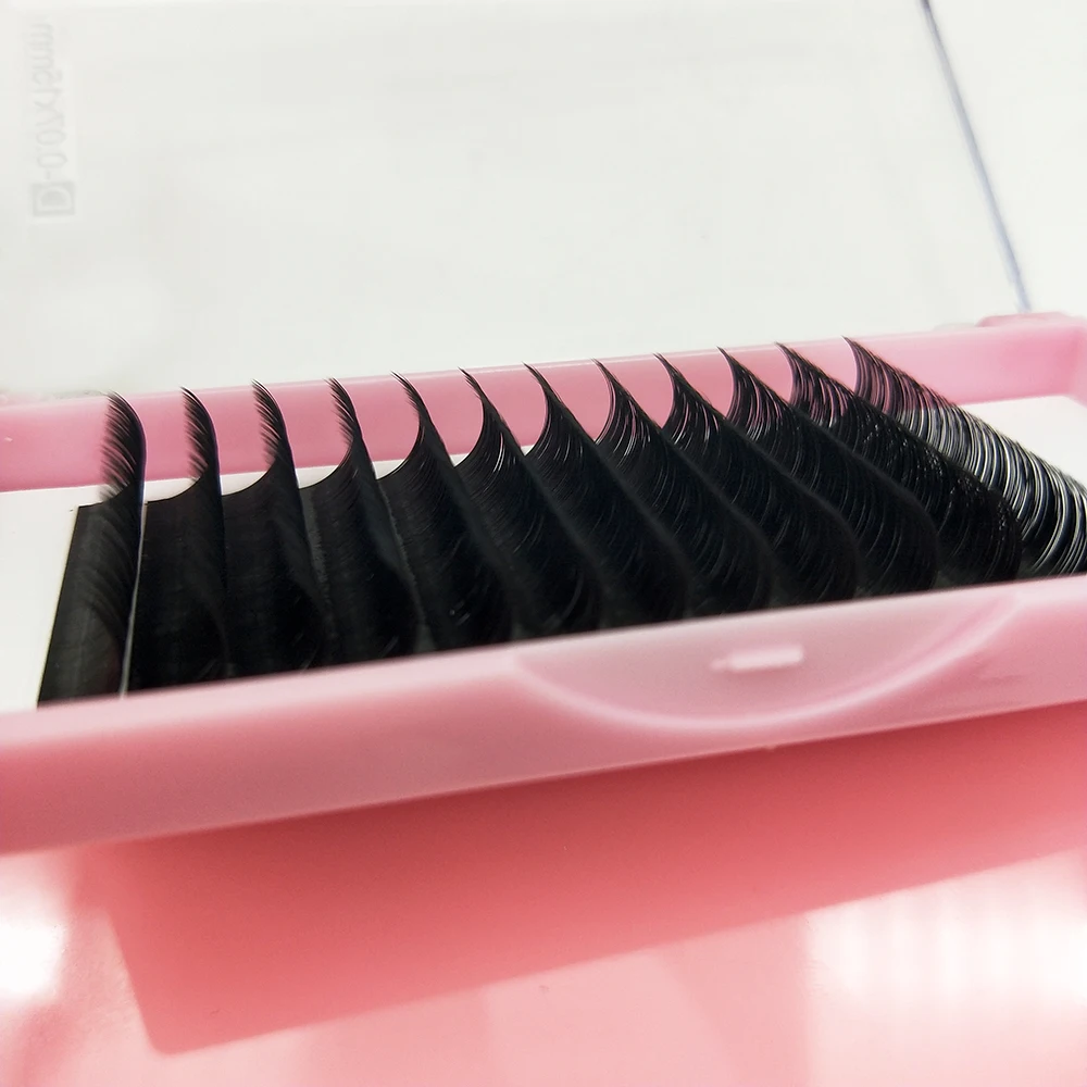 

Korea professional lash trays las extension supplies dd curl fast easy fanning volume silk mink diy eyelash extension, Natural black