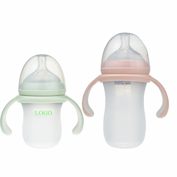 

mamadeira silicone Baby Bottle breastfeeding 250ml(8oz) 150ml(5oz) baby milk bottle feeding formula, Customized