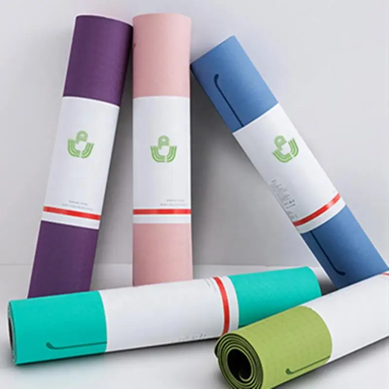 

Custom thick colorful cork/pu/pvc/tpe sports yoga mat eco friendly fitness yoga mat with yoga strap, Customized color