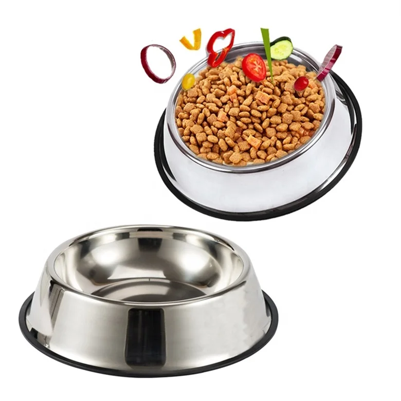 

Sublimation Portable Supplies Travel Custom Luxury Amazon Top Seller Stainless Steel Round Water Food Feed Dog Feeder Pet Bowl