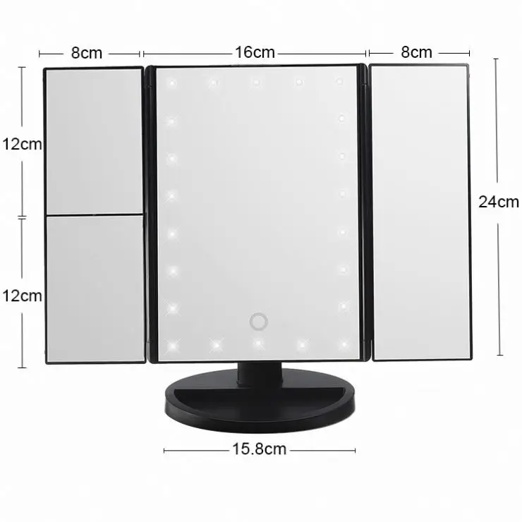 

Cheap Price Makeup Nd Jewellery Organizer With Mirror In Wood Led Light