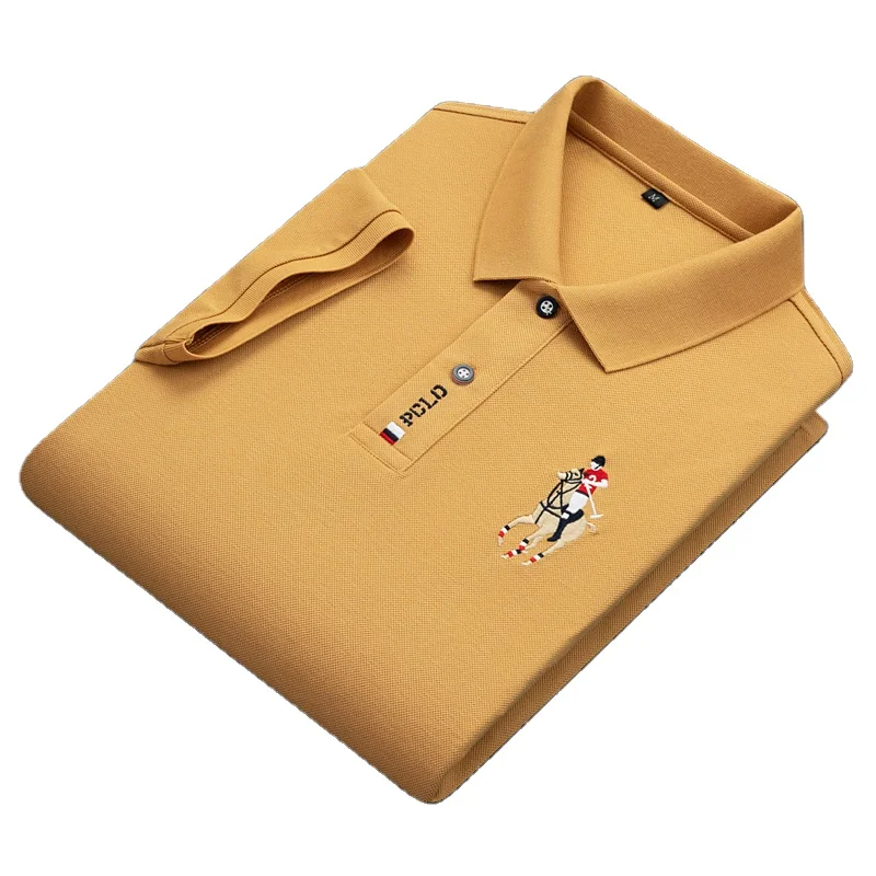 Plus Size Men's Polo Summer Shirts Custom Golf Polo Tshirt 100% Cotton With Embroidery Logo