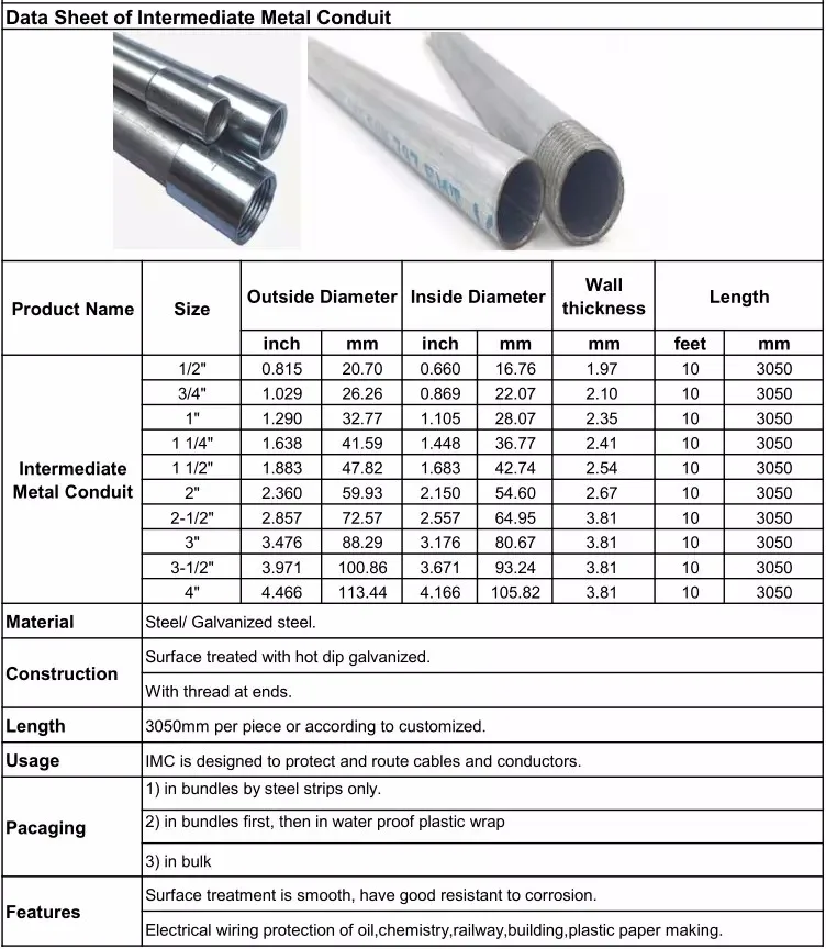 Electrical Rgs Rigid Galvanized Steel Conduit Pipe Buy Electrical