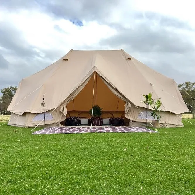 

waterproof Emperor Bell Tent for a wedding or party, White