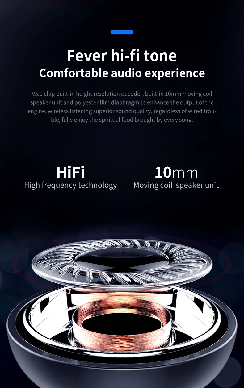 Reenwee Super bass Bluetooth Earphone Wireless TWS Earbuds ecouteur bluetooth sans fil auricular fone de ouvido Earbuds - ANKUX.COM