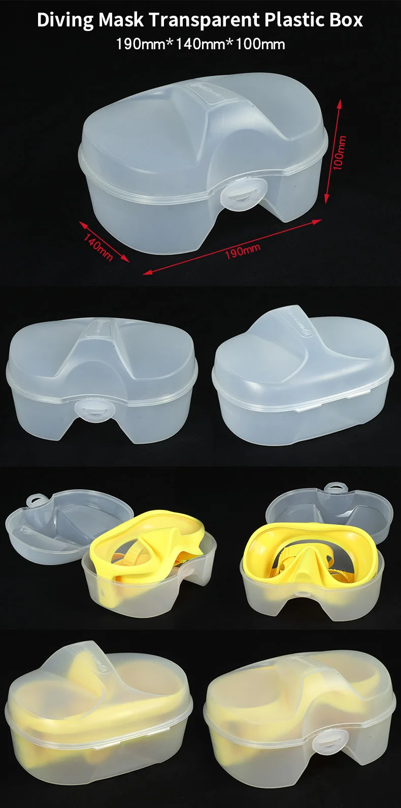 工場良質ポータブルクリア透明ダイビングマスクシュノーケル1 Ppボックスケースプラスチックケースダイビングマスクパッケージ Buy 1つのppボックスのダイビングマスクシュノーケル クリアダイビングマスクプラスチックケース ダイビングマスクパッケージボックス