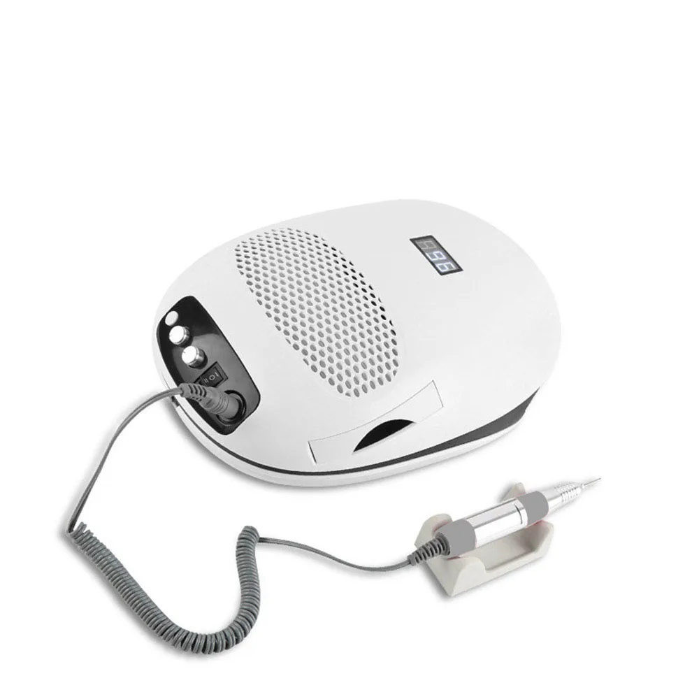 

meetnail 3 in 1 professional electric nail drill uv led lamp, White