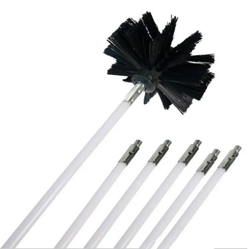 
Durable dryer vent chimney brush with long handle 