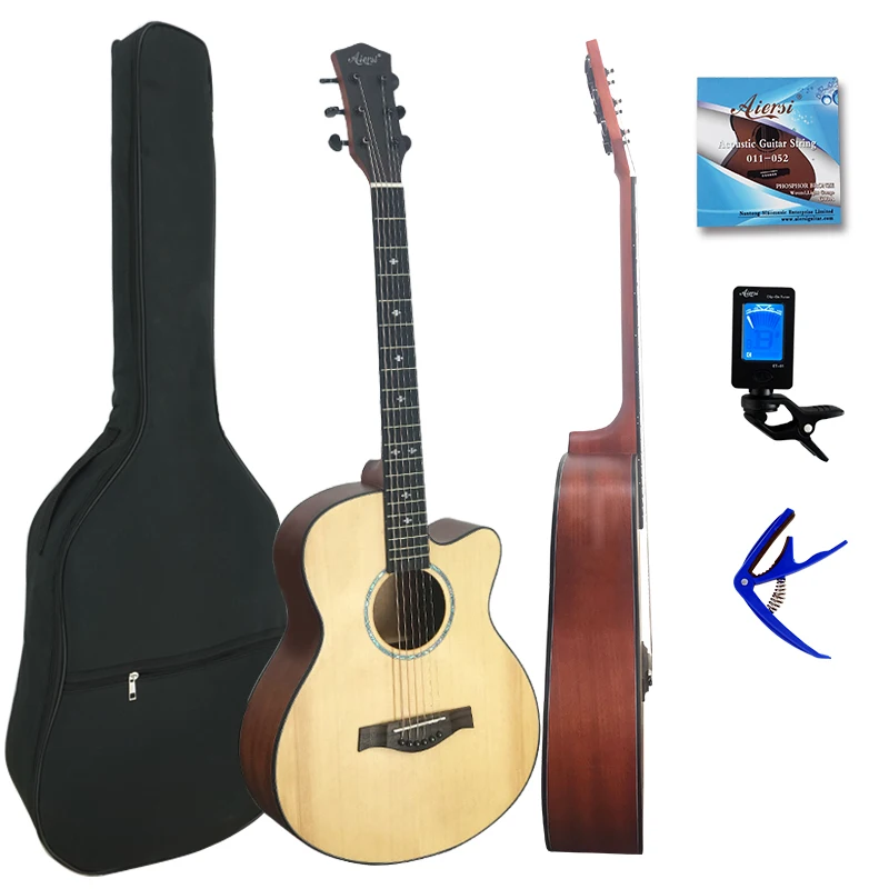 

High end professional 40 inch selling acoustic guitar of factory, Natural