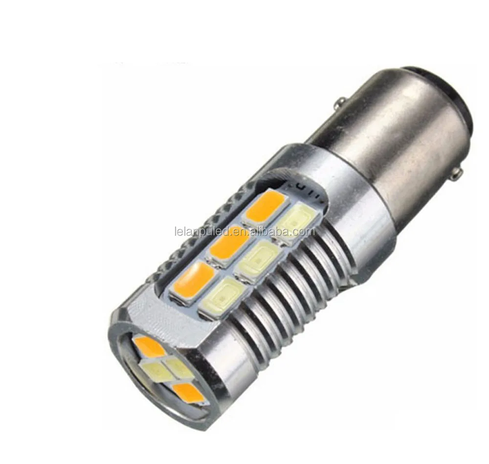 1156 1157 7443 20smd 5630 Led Car Dual Color White Amber Switchback Led