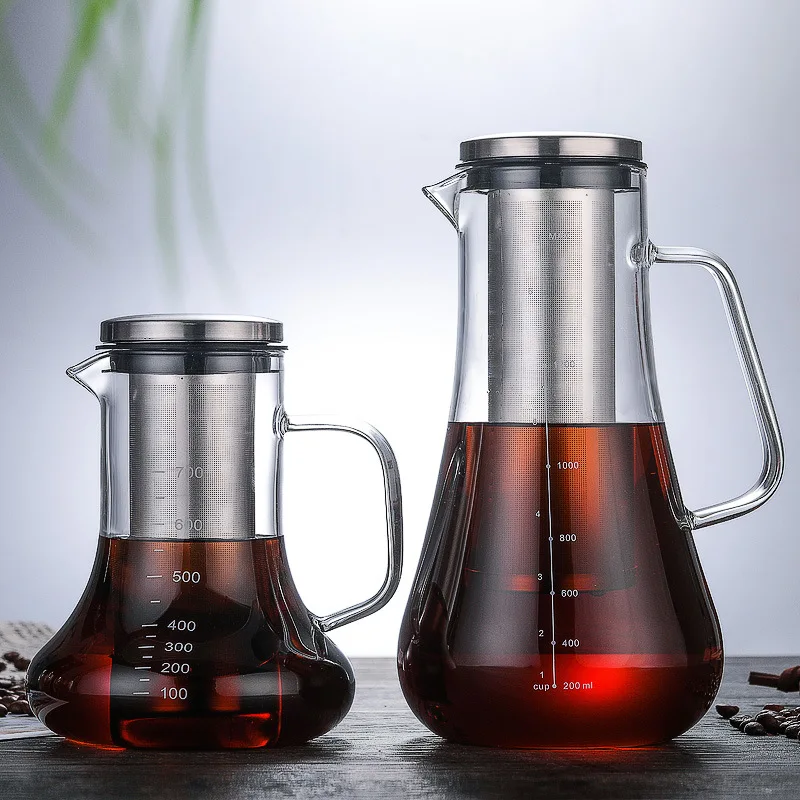

Simple Luxury Cold Brew Glass Coffee Kettle Teapot, Transparent