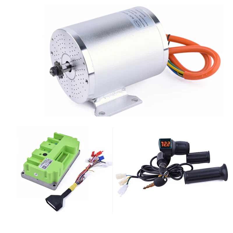 Kunray 72V 2000W 3000W Electric BLCD Motor Set for Razor Electric Motorcycle Parts FarDrive Controller for Electric Scooter