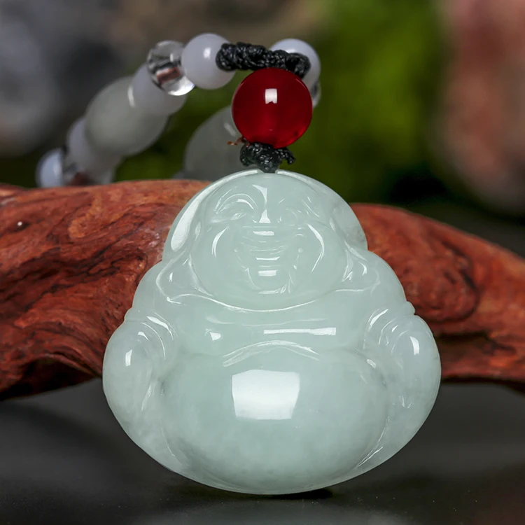 

Certified Grade A Laugh Buddha Hetian Jade Pendant