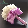 Coshinerose Western-style Ribbon Bouquet Bridal Foam Rose Hand Elegant Bridal Holding Flowers
