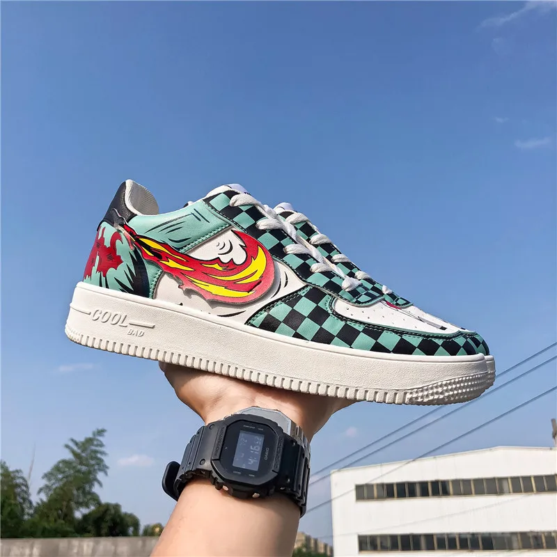 

Wholesale Designer Men Sneakers Demon Slayer 3D Anime Breathable Men Casual Shoes Men Skateboard Shoes, As picture and also can make as your request