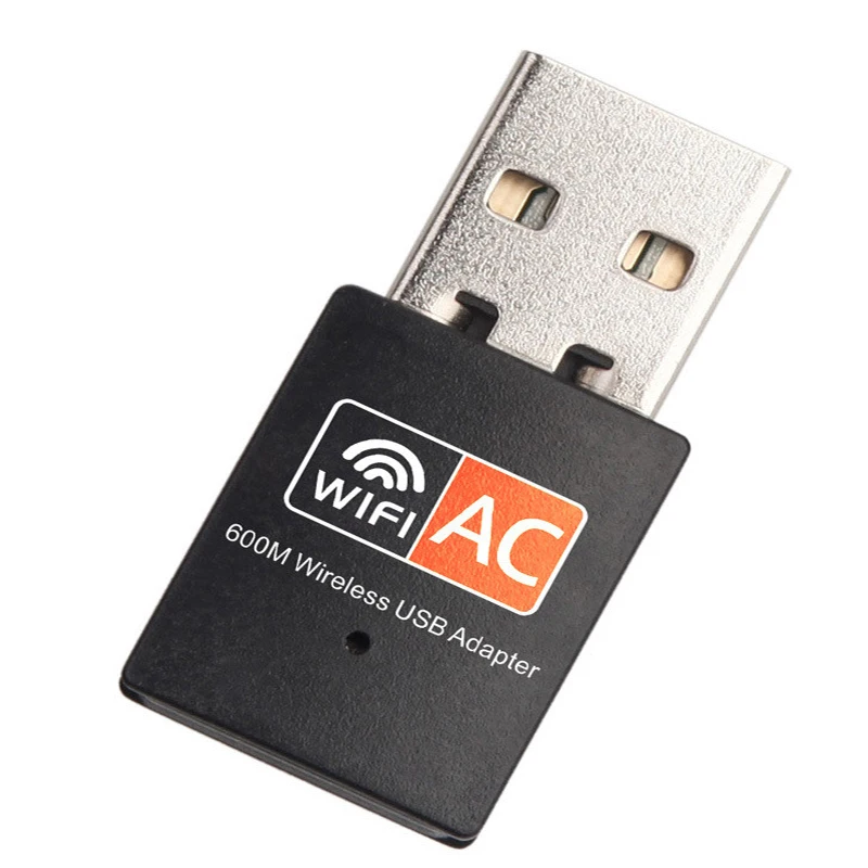 

Best Wifi Signal Receiver 11AC Free Driver 600Mbps Wireless USB Wifi Dongle 5ghz Antenna Wifi USB Adapter, Black
