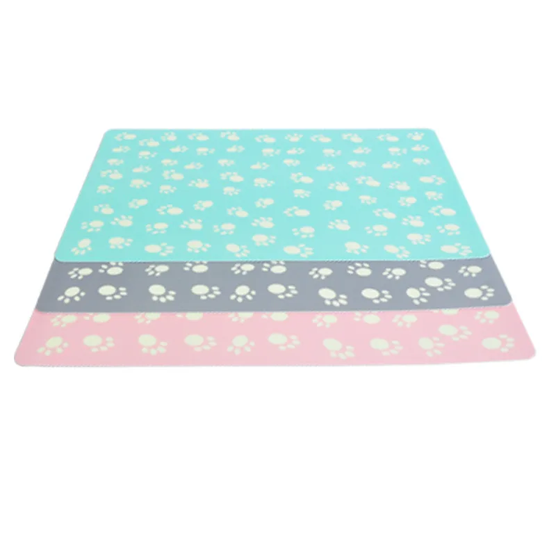 

Hot Selling Amazon Waterproof Cat Food Mat Water Absorbent Pet Placemat With High Quality And Cheap Price, White