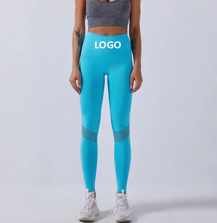 

Hot Selling Women Seamless Mesh Jogging Leggings Custom Sexy Butt Lift High Waist Yoga Fitness Pants, As picture