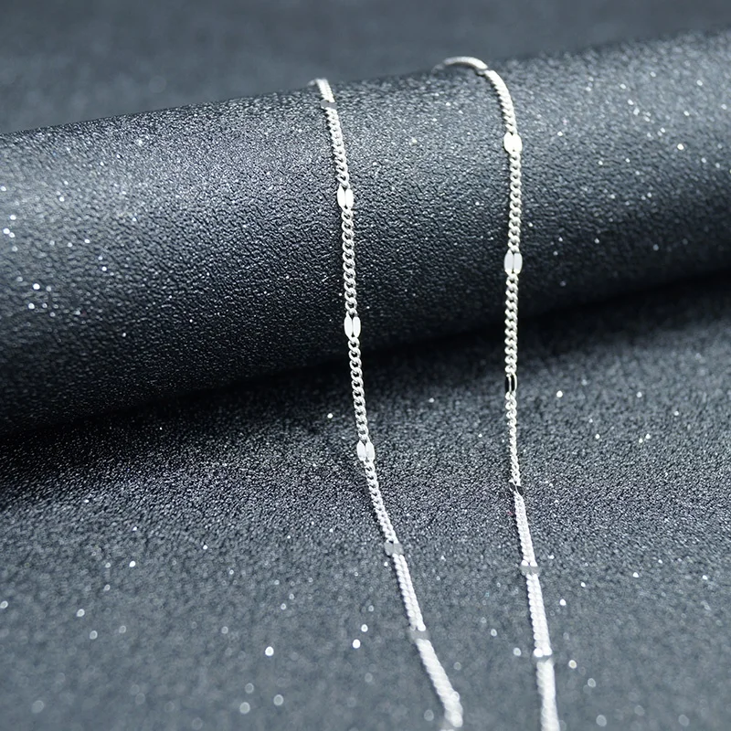 

JZCS-016 Wholesale Fashion 925 Sterling Silver 2mm Curb Chain Fine Jewelry