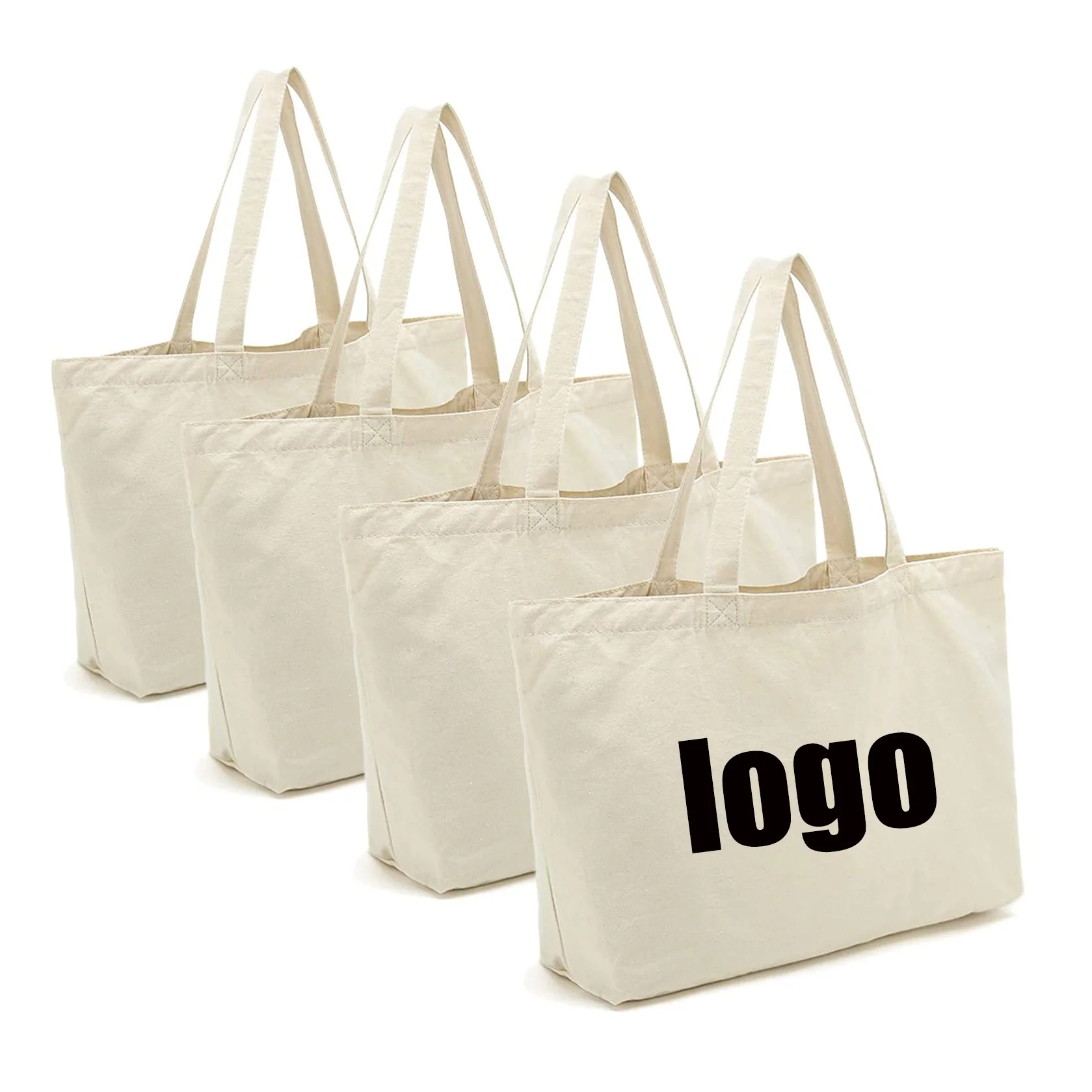 

Lightweight portable Grocery Shopping Gift Book Bag Blanks Reusable Canvas Cotton tote bag sublimation