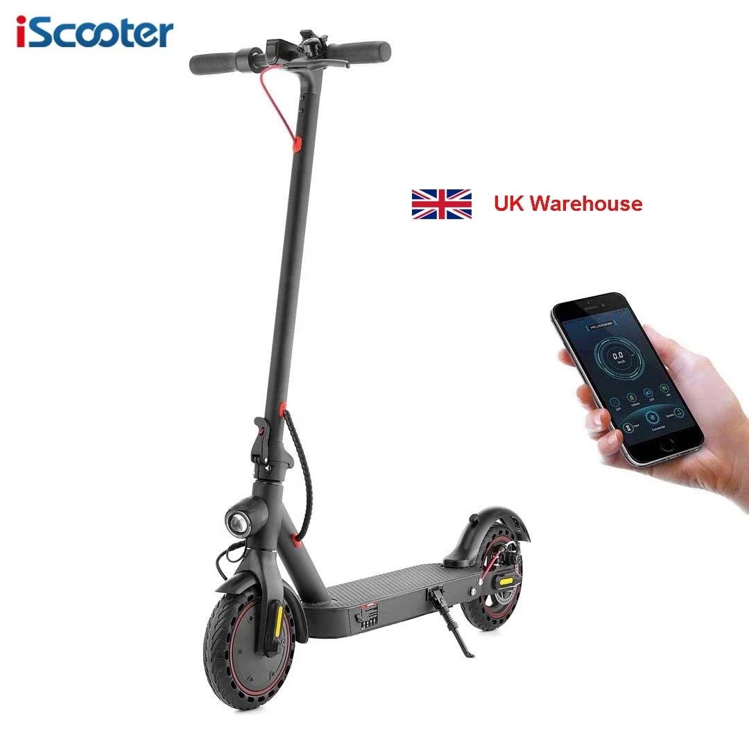 

Hollad EU UK Warehouse Stand Up Offroad 8.5 10 inch 25 mph Folding Foldable Adult E Elelctric Electrical Scooters, Black