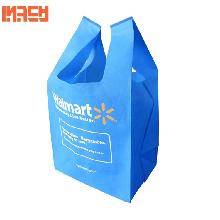 

t shirt pp non-woven vest shopping bag with low price, Customized color