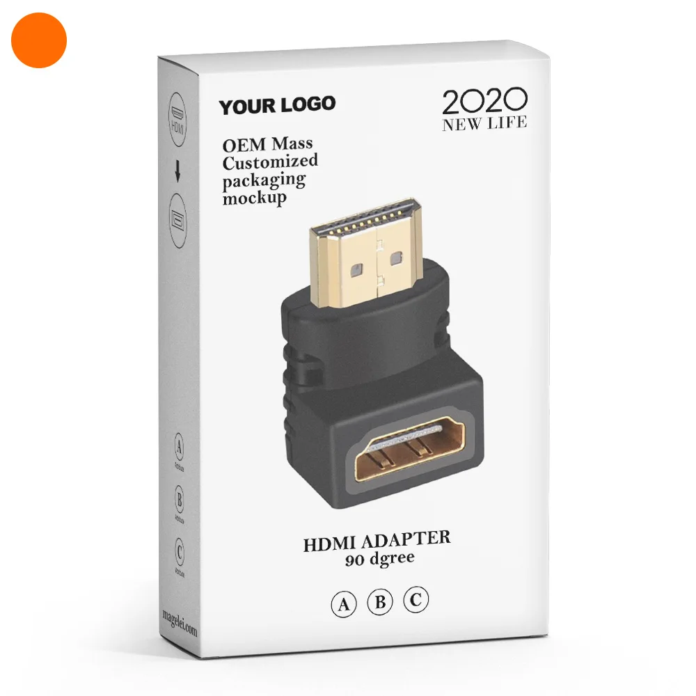

90 degree angle HDMI Connector HDMI male to female adapter HDMI