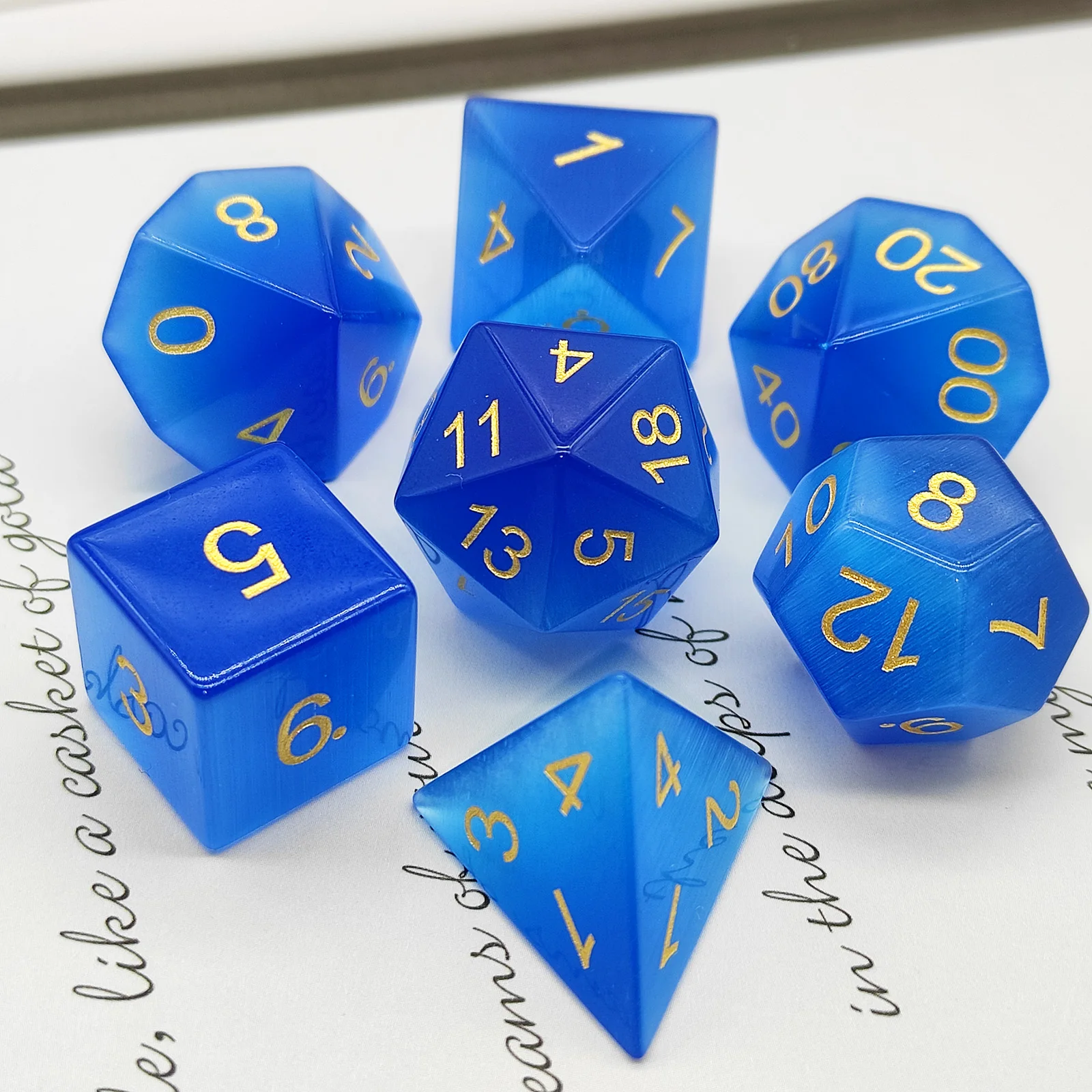 

DND COC board game running group gem dice set RPG suitable for D&D Pathfinder board game entertainment accessories 7 pcs/set of
