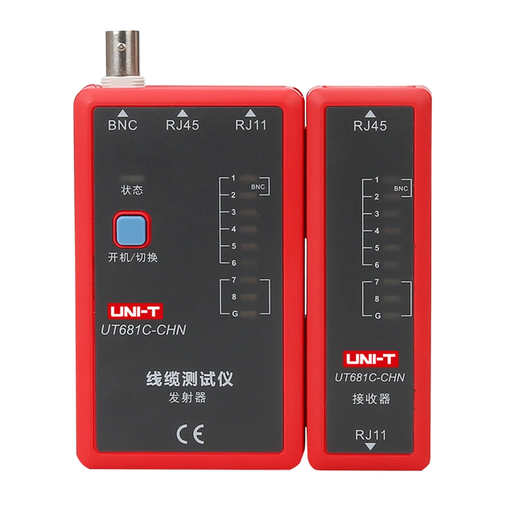 

UNI-T UT681C Network RJ45 RJ11 BNC Telephone Wire Tracker Ethernet LAN Detector Line Finder Cable Tester