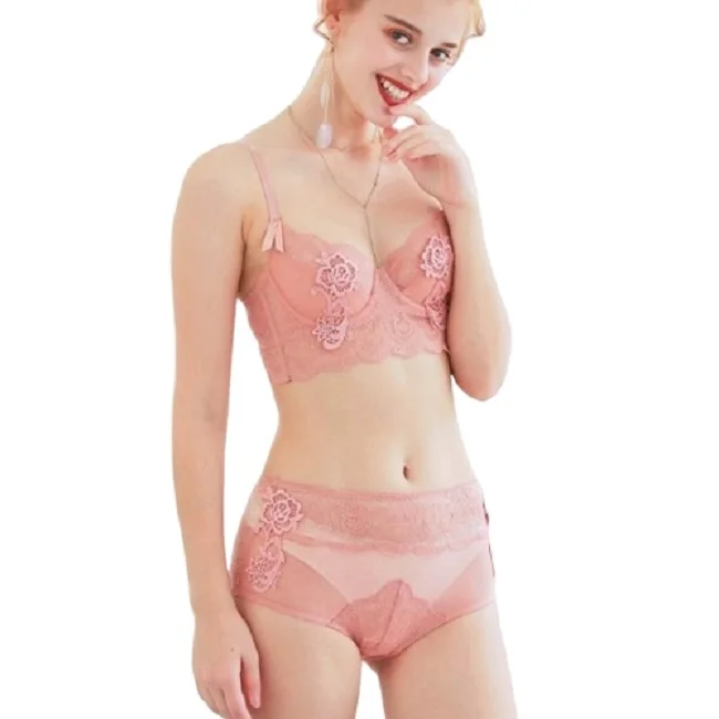 

2019 new cheap price woman bra set underwear see through lace sexy bra set ladies sexy bra and panty set