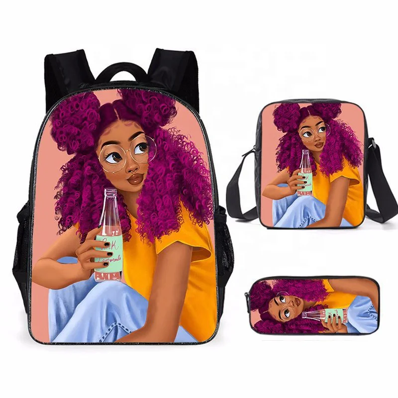 

Low MOQ Customize 3pcs School Bag Set Back to School Kids Children Gift Book Bags Custom Image Students Laptop Backpack