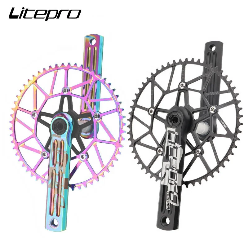 

For Edgepro Ultralight Hollow 170mm Bicycle Crankset 130BCD 50T 52/54/56/58T Alloy BMX Chainwheel Bike Crankset Tooth