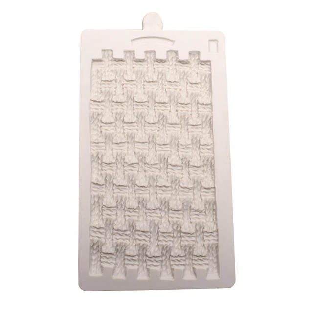 

Sweater Knit Pattern Cake Surround Mould Fondant Baking Mould Kitchen Accessories, As show