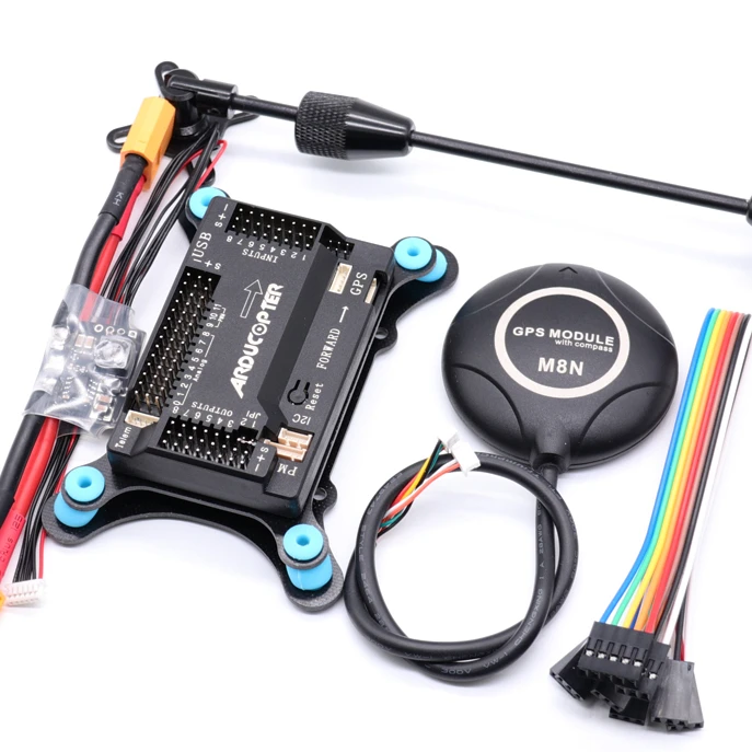 

APM2.8 APM 2.8 flight controller Ardupilot +M8N GPS built-in compass +gps stand+shock absorber for RC Quadcopter Multicopter AP