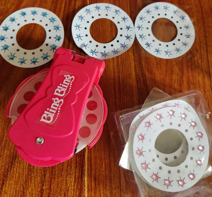 

2022 hot selling hair gem bling stamper Diamonds clip beads hair accessories DIY Toys