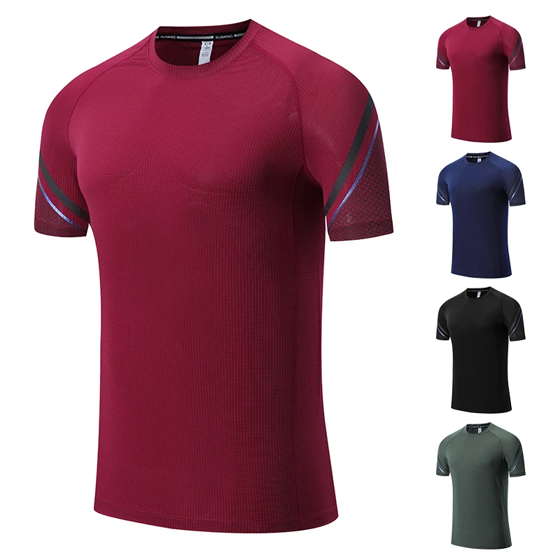 

Athletic Essentials Men's Active Wear Skin-friendly Sports Wear Mens Tshirt Lightweight Men Short Sleeve Shirts