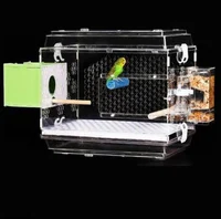 

Hot sales multifunctional glass container incubator Acrylic bird cage