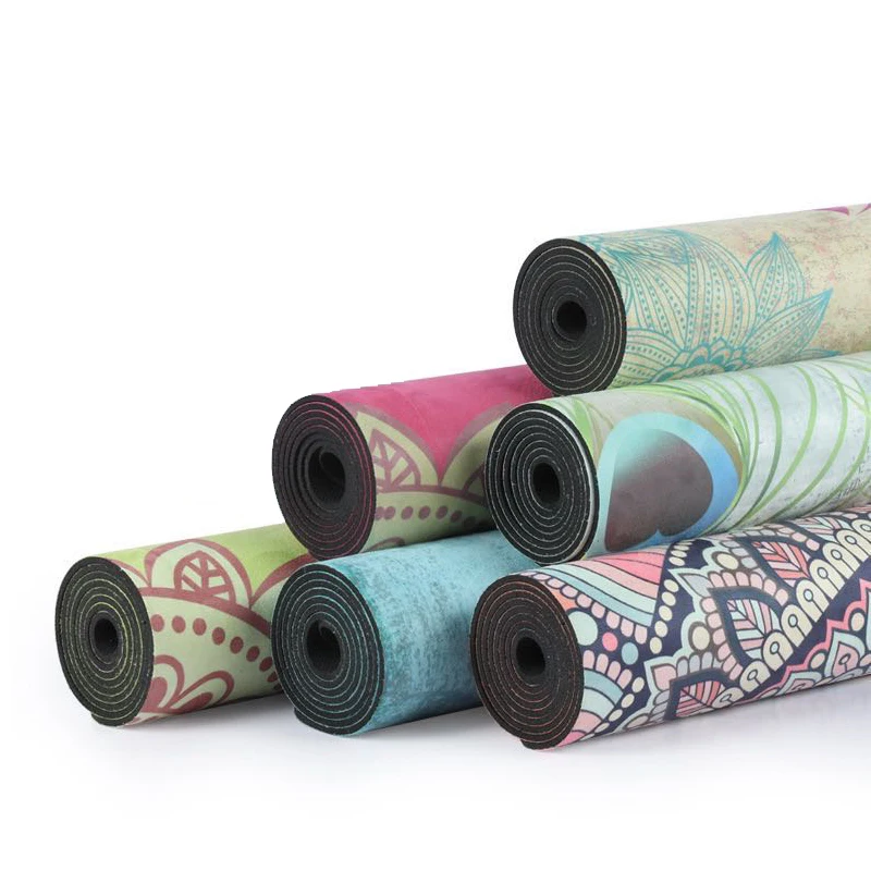 

Amazon Fitness Durable Eco-friendly Non Slip Resistant Workout Suede Rubber Yoga Mat, Oem